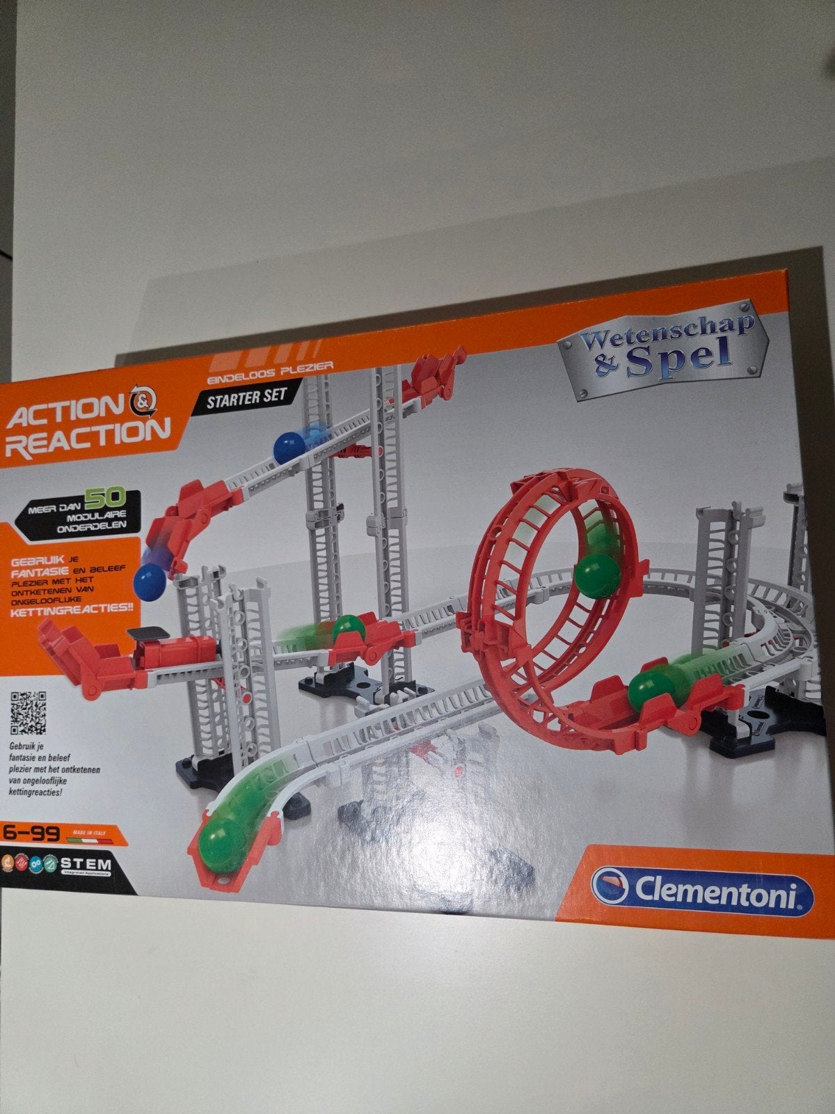 Clementoni Action & Reaction Starter Set knikkerbaan, Ophalen, Zo goed als nieuw