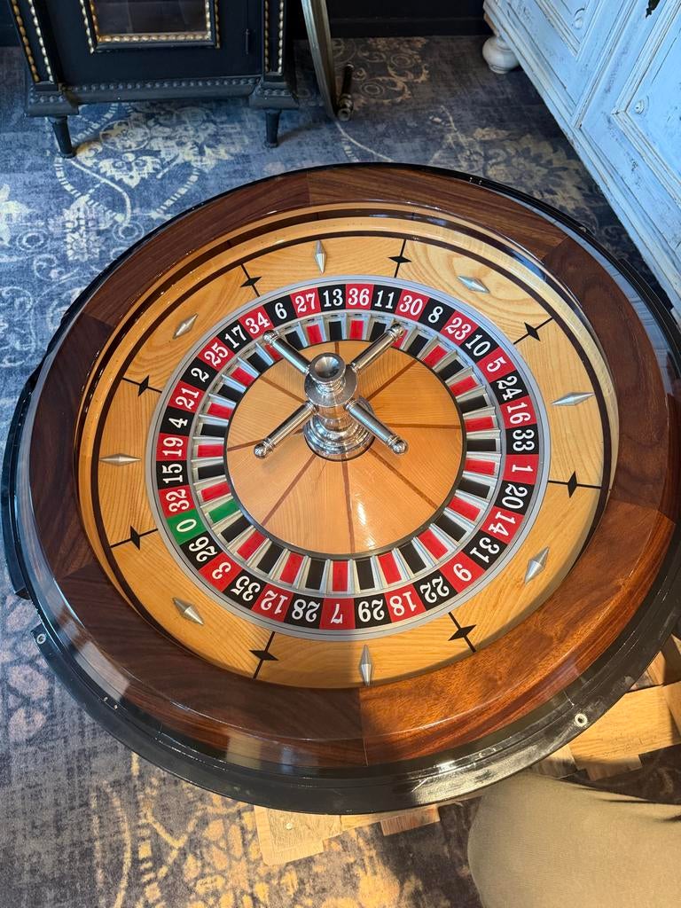 Prachtig houten roulettewiel - Casino stijl roulette wiel, Ophalen, Gebruikt
