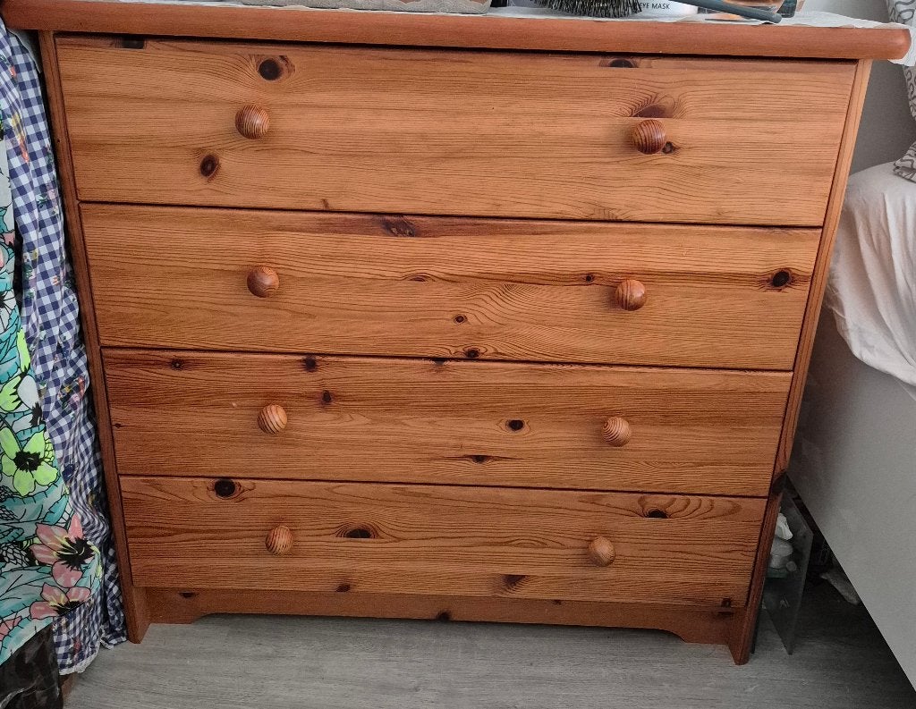 Kast, Huis en Inrichting, Kasten | Ladekasten, Ophalen, Gebruikt, Eikenhout, 3 of 4 laden