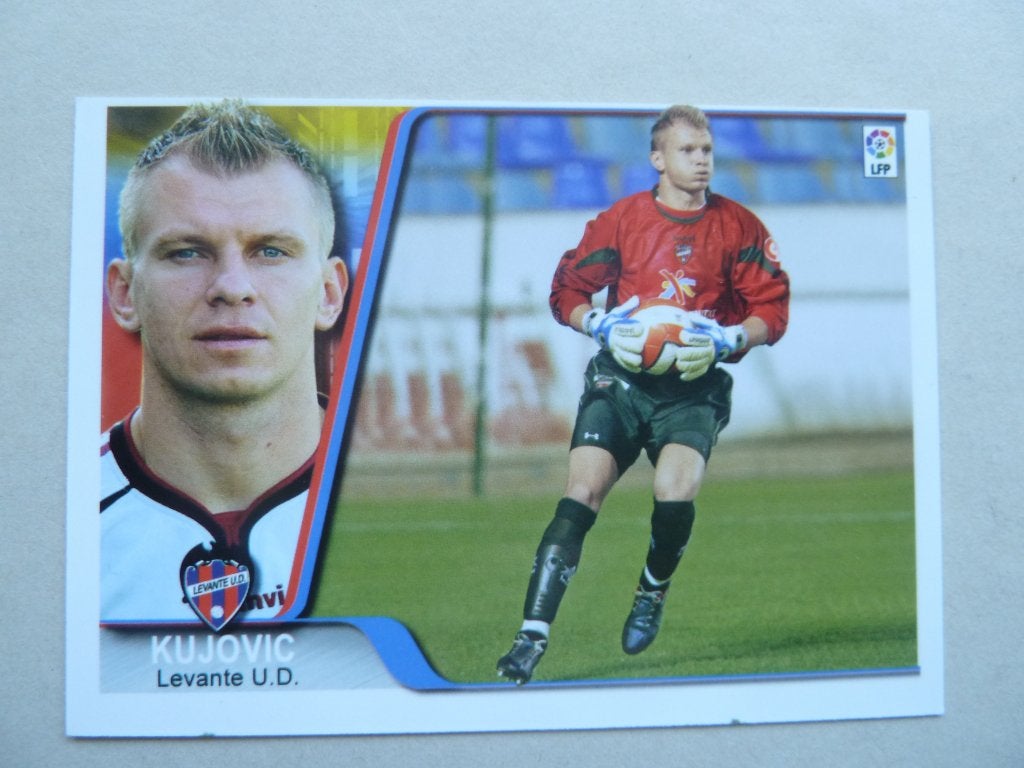 Spaanse card   Vlada.Kujovic  Levante. ex Roda JC, Ophalen of Verzenden, Zo goed als nieuw, Buitenlandse clubs, Poster, Plaatje of Sticker