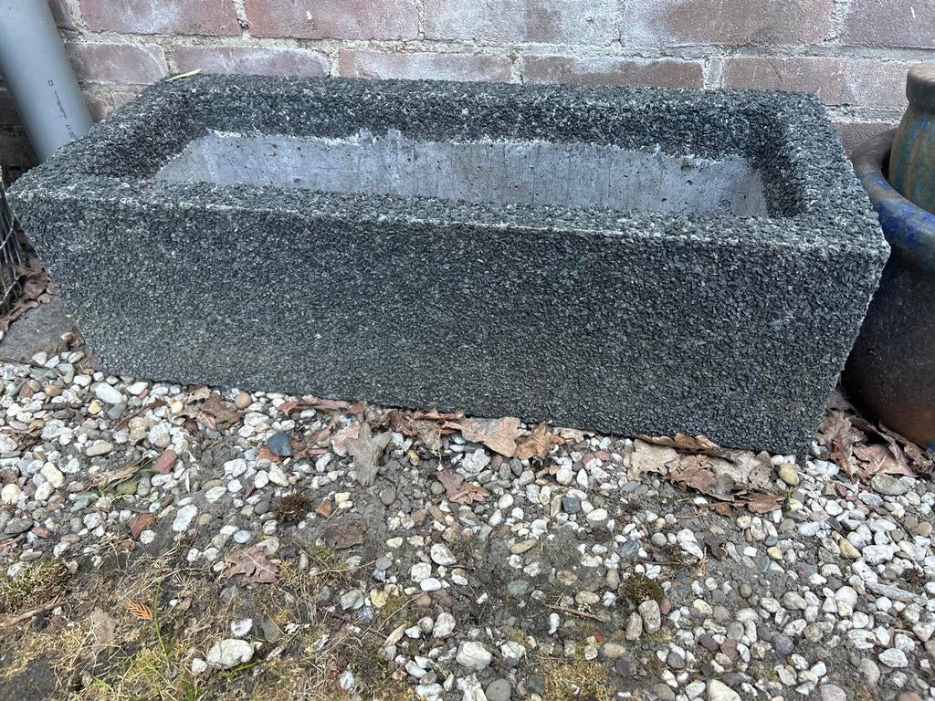 Robuuste betonnen bloembak 75x31x23 cm, Tuin en Terras, Ophalen, Minder dan 30 cm, Zo goed als nieuw, Binnen