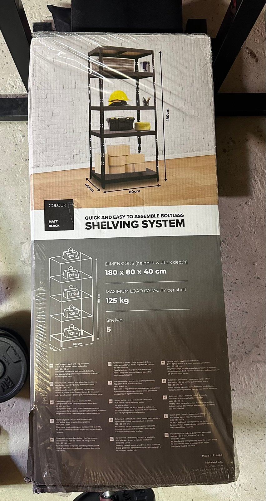 Metalen opbergrek / stellingkast nieuw, Ophalen, Nieuw