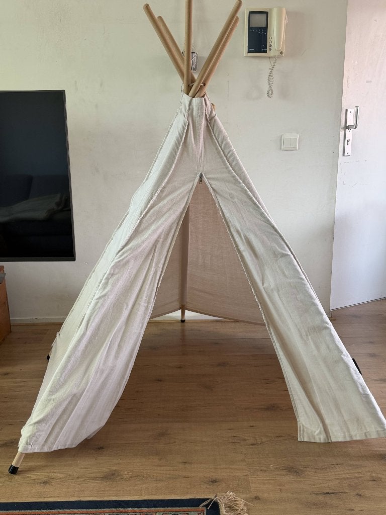 Ecologische Speeltent Tipi Canvas, Ophalen of Verzenden, Zo goed als nieuw