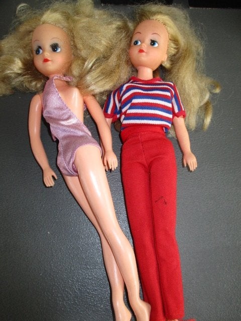 Sindy of Fleur vintage barbie poppen teab, Verzamelen, Ophalen of Verzenden, Gebruikt, Pop