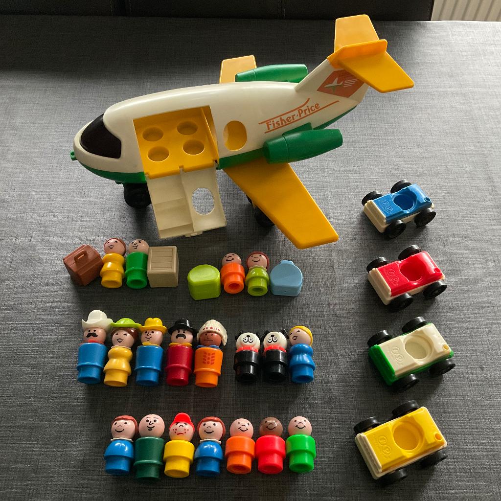 Vintage Fisher Price Poppetjes en Voertuigen - B01, Ophalen, Gebruikt, Speelset