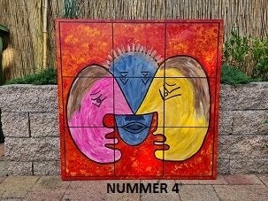 1 groot schilderwerken acryl, Ophalen, Nieuw