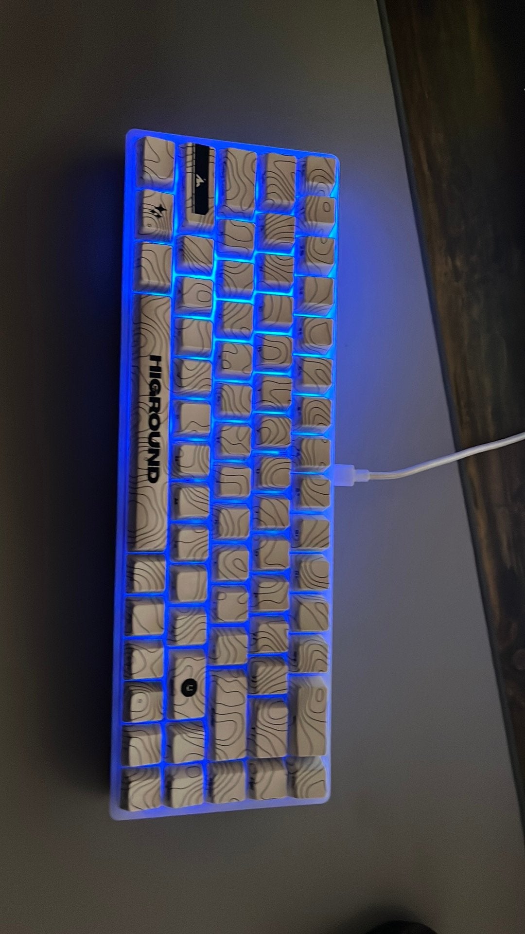 Higround keyboard snowhite, Ophalen of Verzenden, Zo goed als nieuw, Qwerty, Hot-swappable