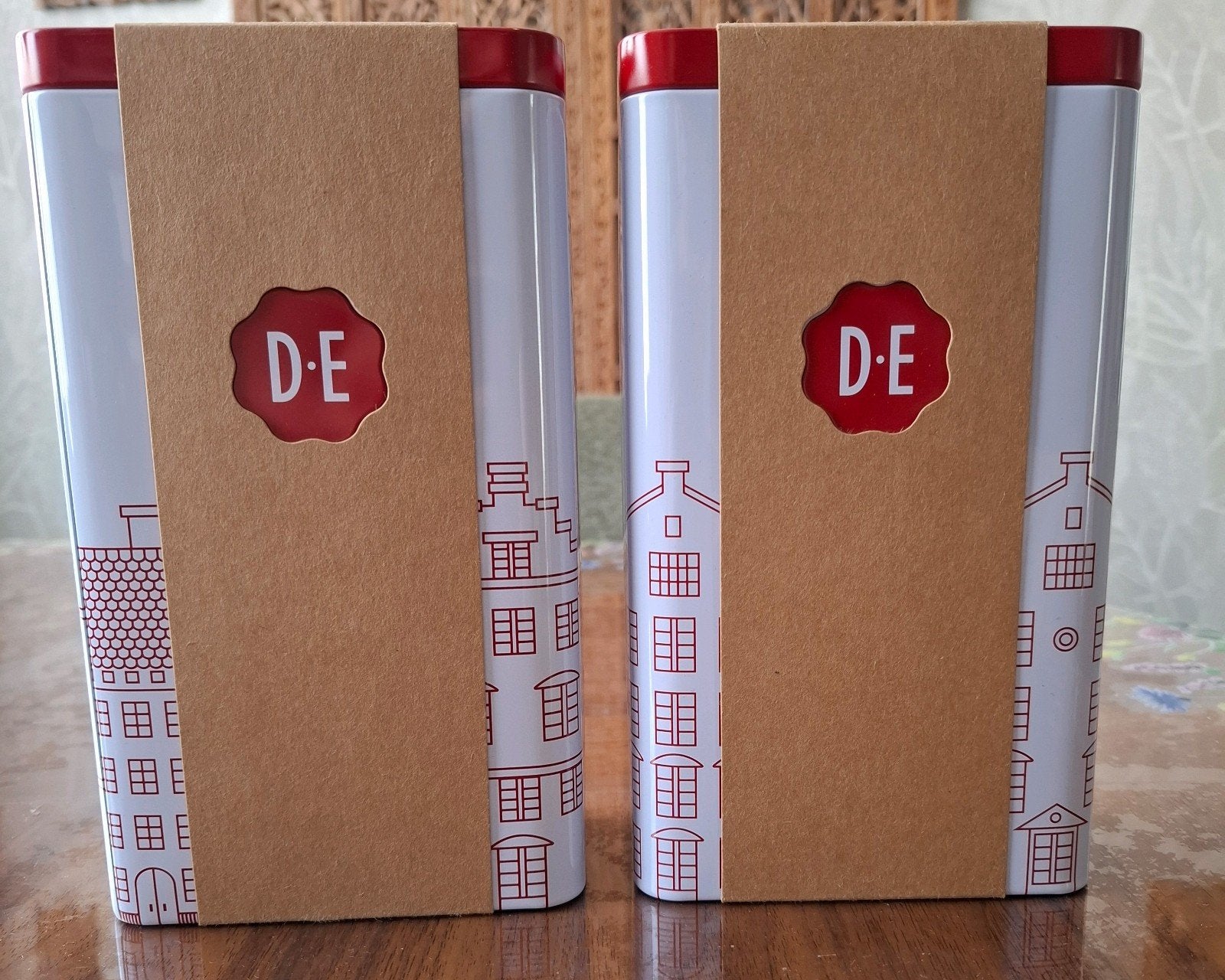 Douwe Egberts voorraadblikken (2 stuks), Verzamelen, Ophalen of Verzenden, Nieuw