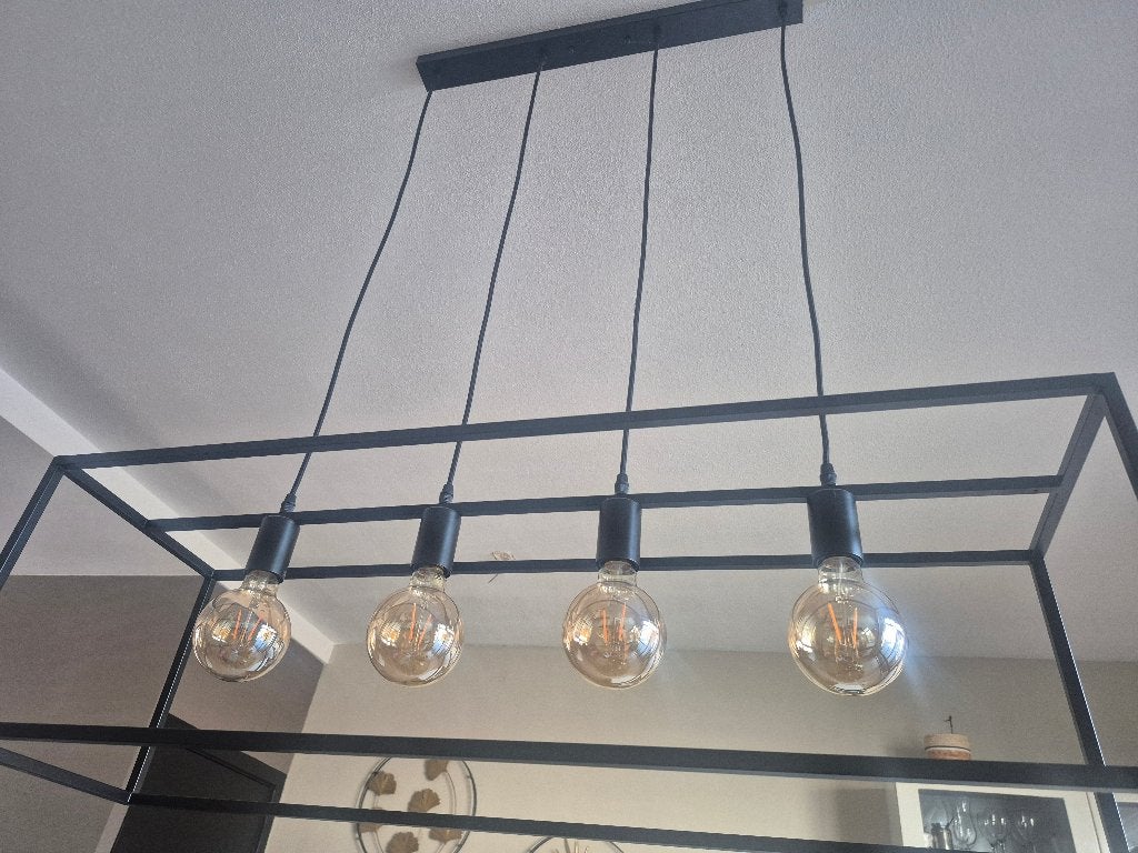 Industriele hang lamp, Ophalen