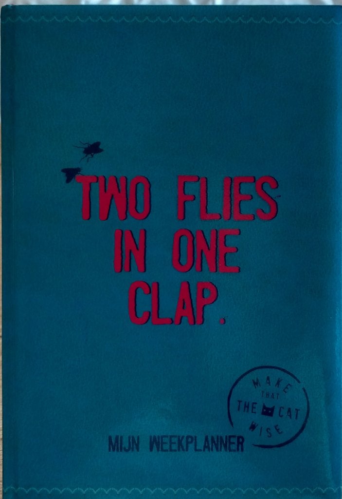 Two flies in one clap - mijn weekplanner, Boeken, Ophalen of Verzenden, Zo goed als nieuw