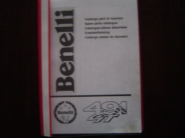 BENELLI 491 GT parts catalogue ersatzteilkatalog scooter, Fietsen en Brommers, Ophalen of Verzenden, Gebruikt