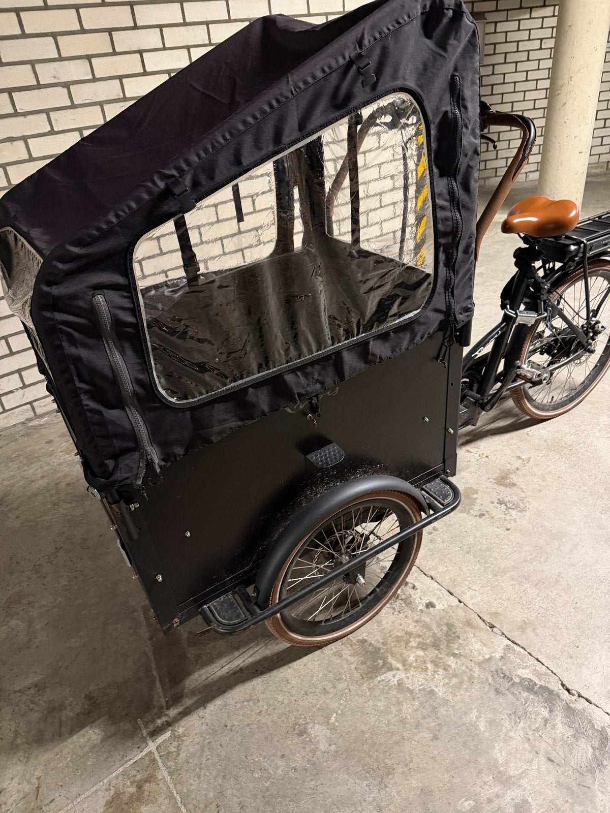 Bakfiets Troy E-Bike Special met huif - Den Haag, Gebruikt, Elektrisch, 2 kinderen, Ophalen
