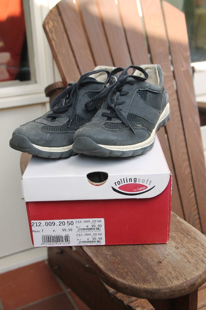 Gabor Rollingsoft, maat 7, Blauw, Gabor, Ophalen of Verzenden, Sneakers of Gympen