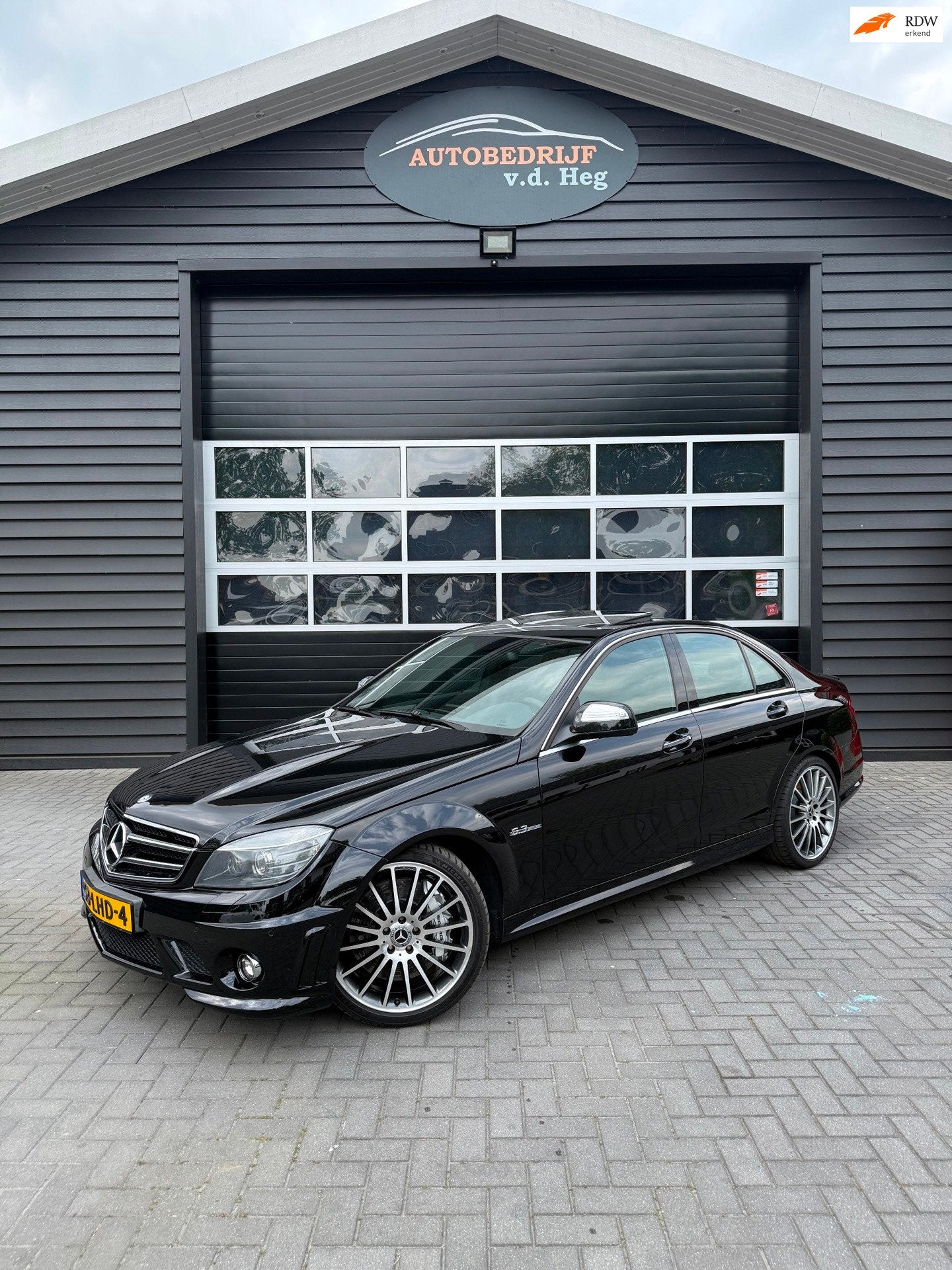 Mercedes-Benz C-klasse AMG 63 Nederlandse auto PP Performanc, Auto's, Automaat, Achterwielaandrijving, Gebruikt, Zwart