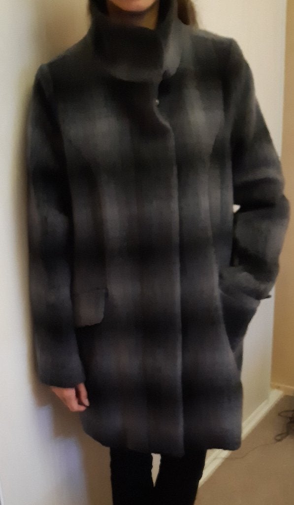 geruite winterjas, Maat 42/44 (L), Ophalen of Verzenden, Zo goed als nieuw, MS Mode