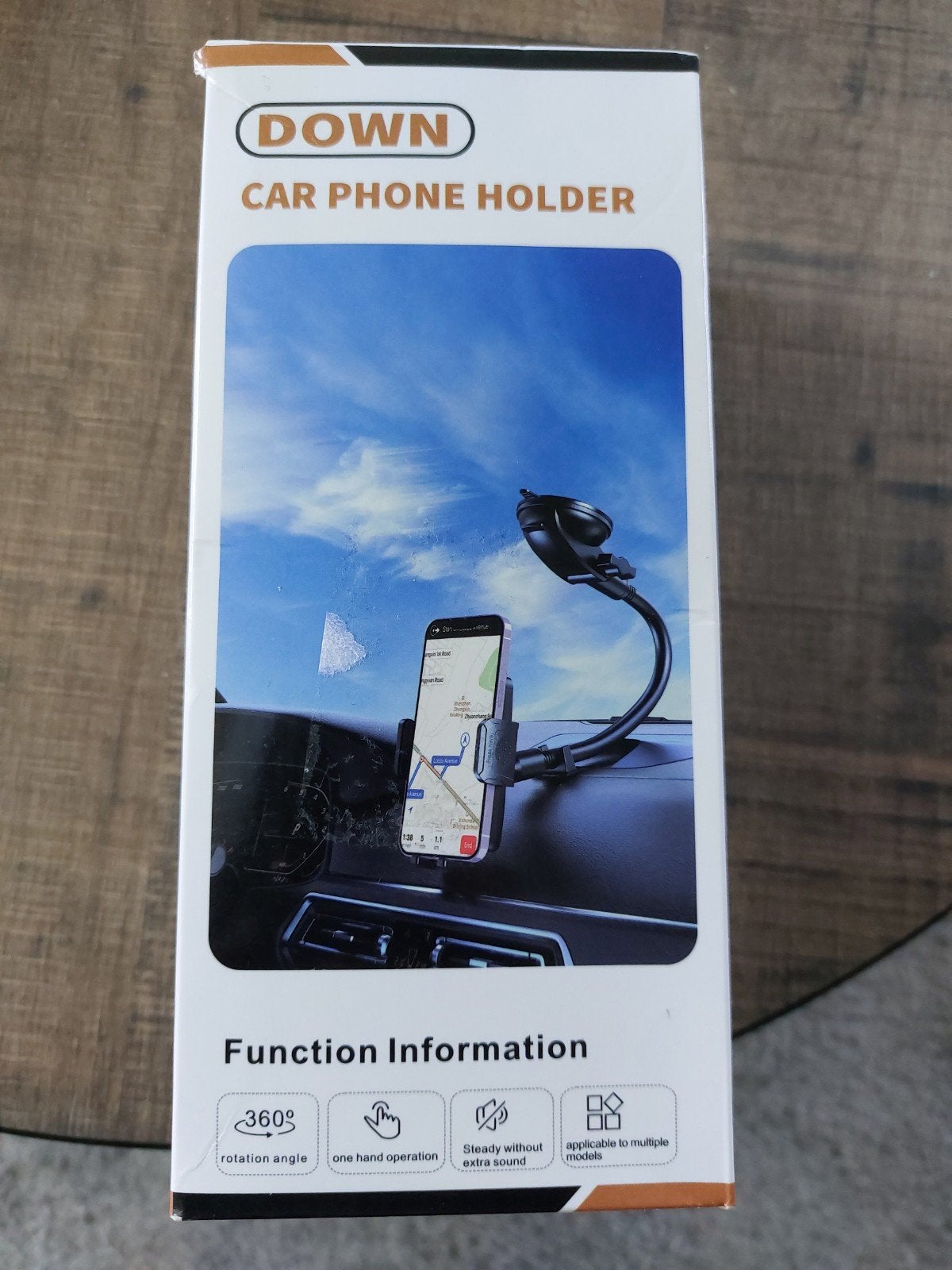 DOWN Autotelefoonhouder (NIEUW) - 360 Rotatie, Ophalen of Verzenden, Nieuw, Auto