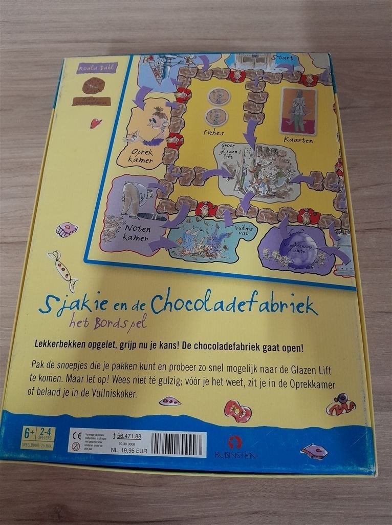 sjakie en de chocoladefabriek - s4740, Verzenden, Zo goed als nieuw