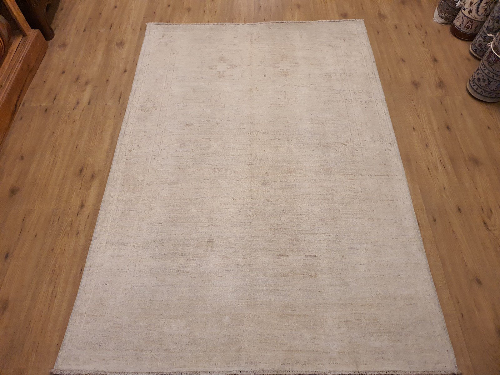 Nieuw handgeknoopt oosters tapijt ziegler 210x146, Info@SlatsAntiek.nl, Crème, 100 tot 150 cm, Perzisch