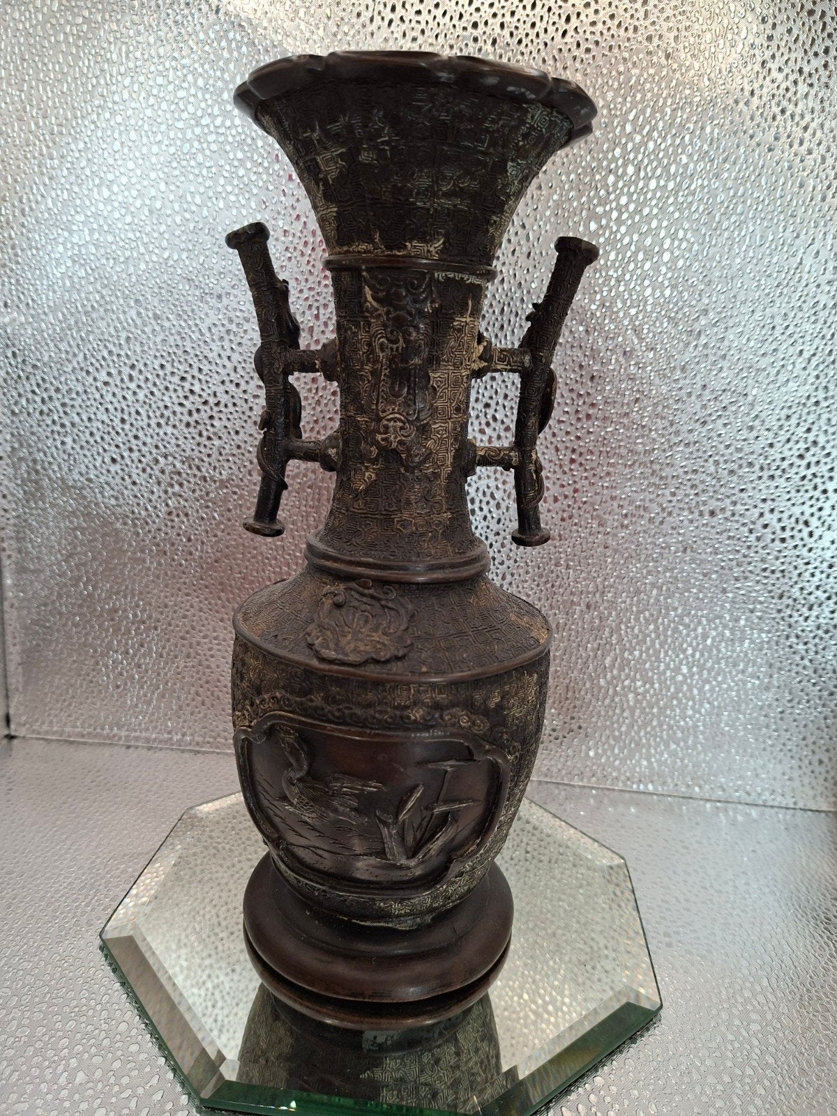 bronzen vaas, Antiek en Kunst, Ophalen of Verzenden, Brons