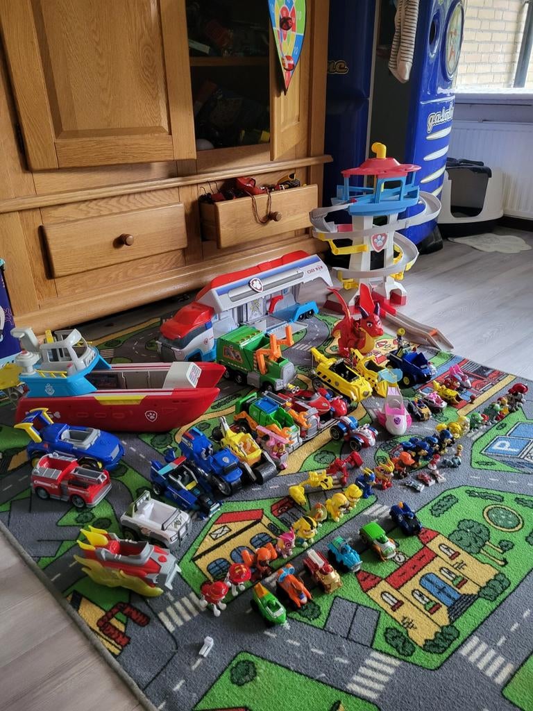 Grote Paw Patrol speelgoedcollectie, Ophalen of Verzenden, Gebruikt