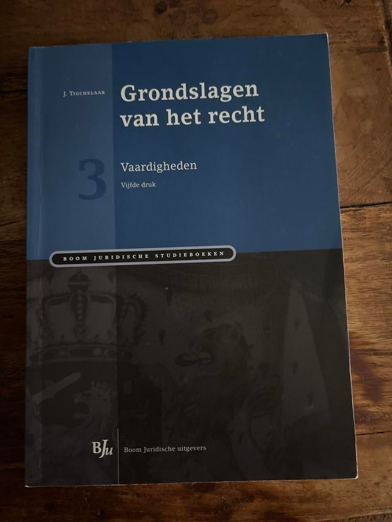 Grondslagen van het recht 3 Vaardigheden - J. Tigchelaar, Boeken, Studieboeken en Cursussen, Zo goed als nieuw, HBO, Gamma, Ophalen of Verzenden