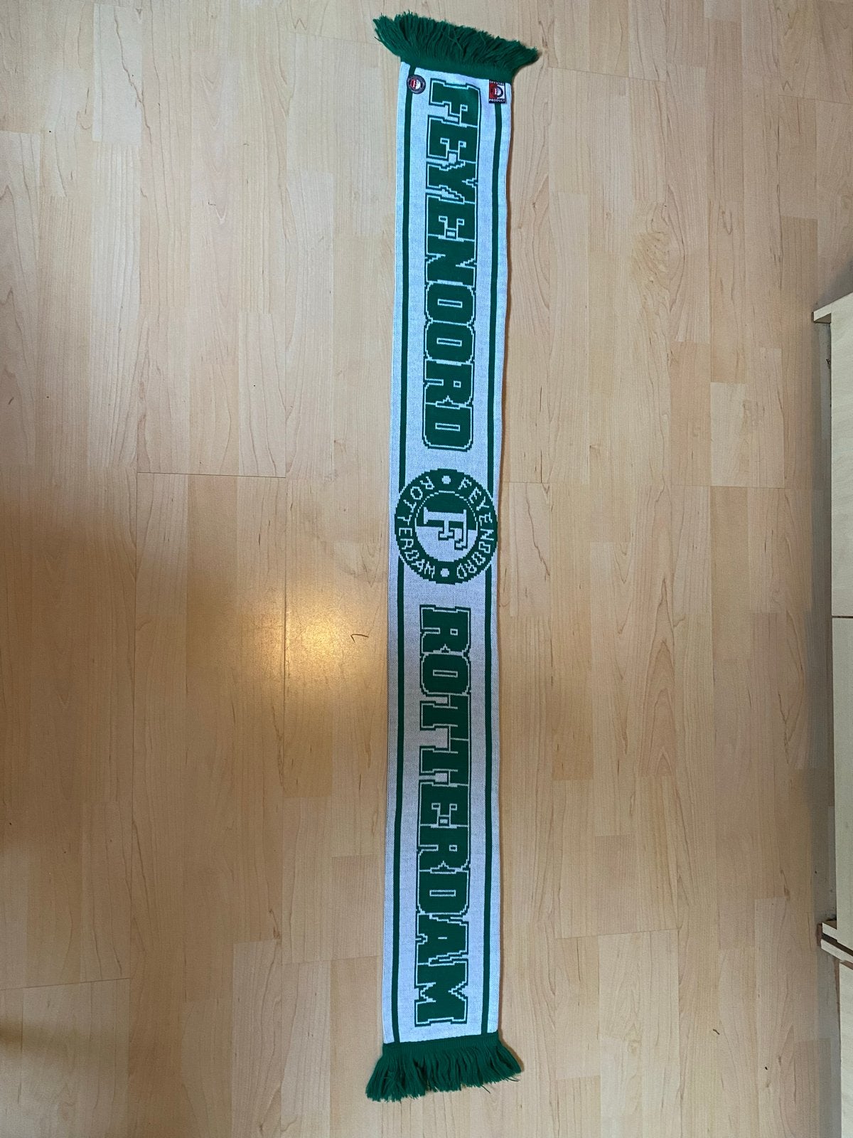 Feyenoord sjaal - Groen/Wit - Official Product, Ophalen of Verzenden, Zo goed als nieuw, Feyenoord, Vaantje of Sjaal