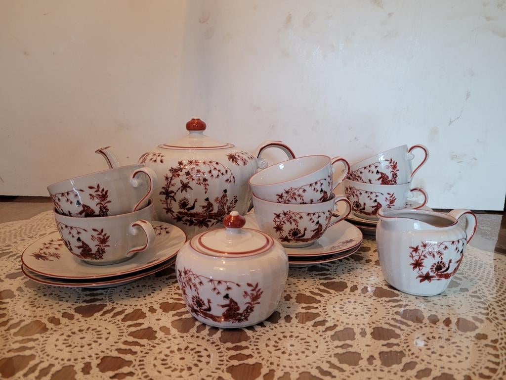 6-delig Chinees Porselein Servies, Antiek en Kunst, Antiek | Porselein, Ophalen