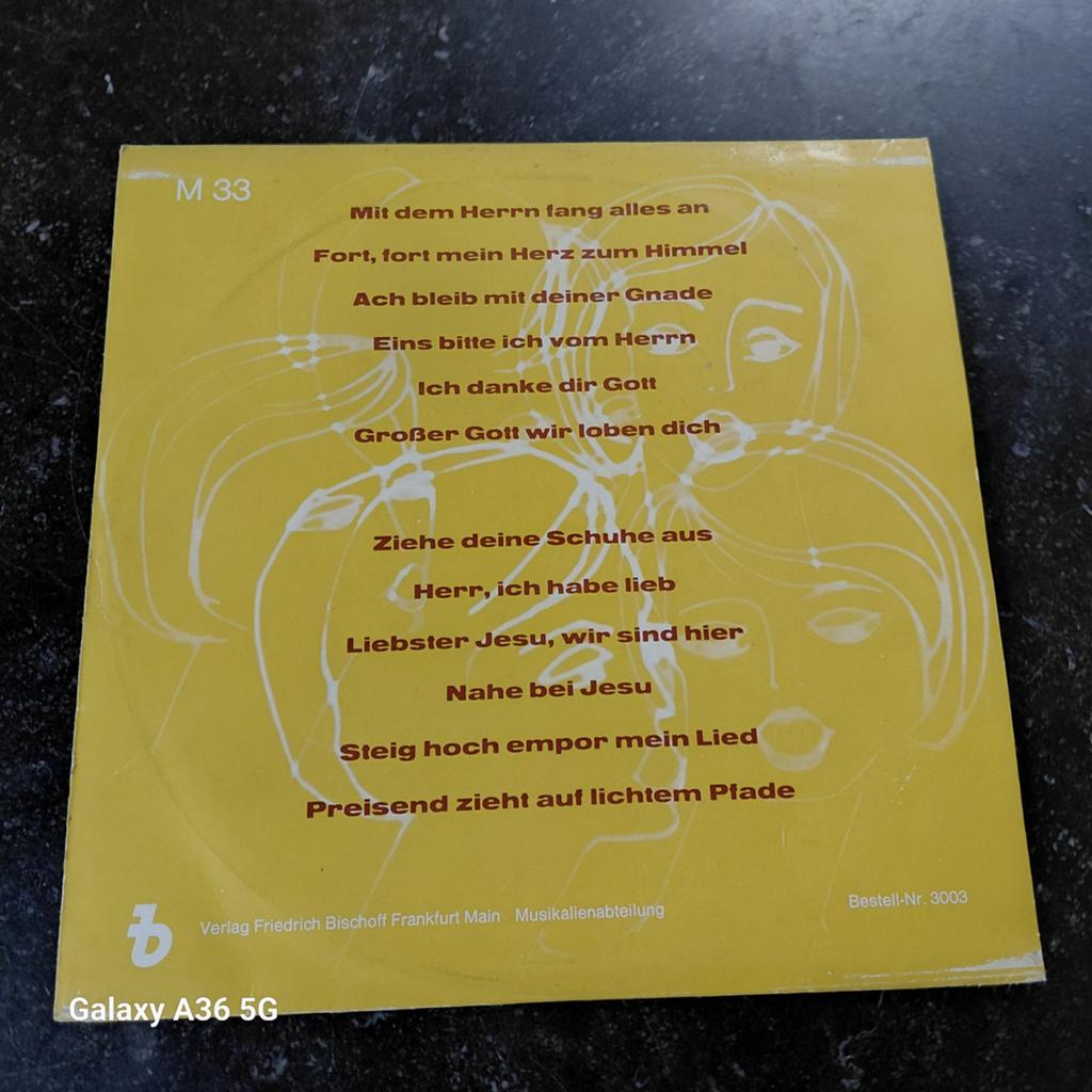Duitse Gospel LP - Verlag Friedrich Bischoff Frankfurt Main, Ophalen of Verzenden, Gebruikt, Gospel