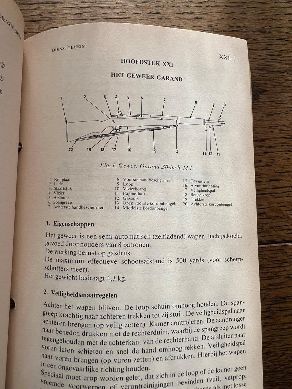 KL Defensie handboek oa m1 carbine Sten Garand Bren etc, Verzamelen, Verzenden, Nederland, Boek of Tijdschrift