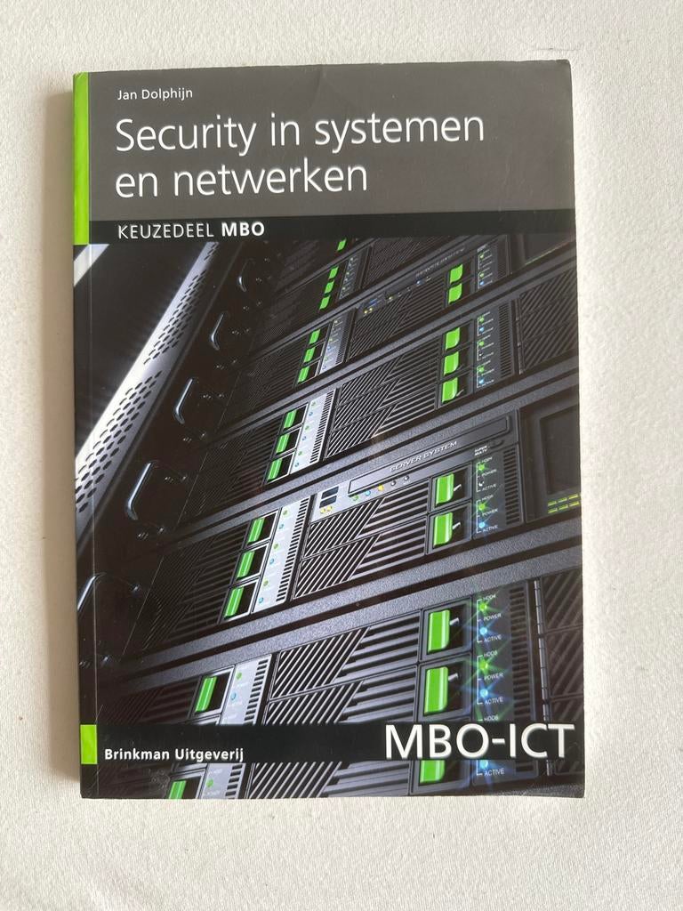 !! Security in systemen en netwerken - MBO-ICT Jan Dolphijn, Boeken, Studieboeken en Cursussen, Ophalen of Verzenden, Beta, Gelezen