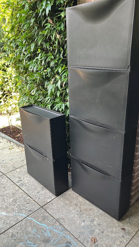IKEA schoenenkasten 6 stuks Trones zwart, Huis en Inrichting, Ophalen, Gebruikt