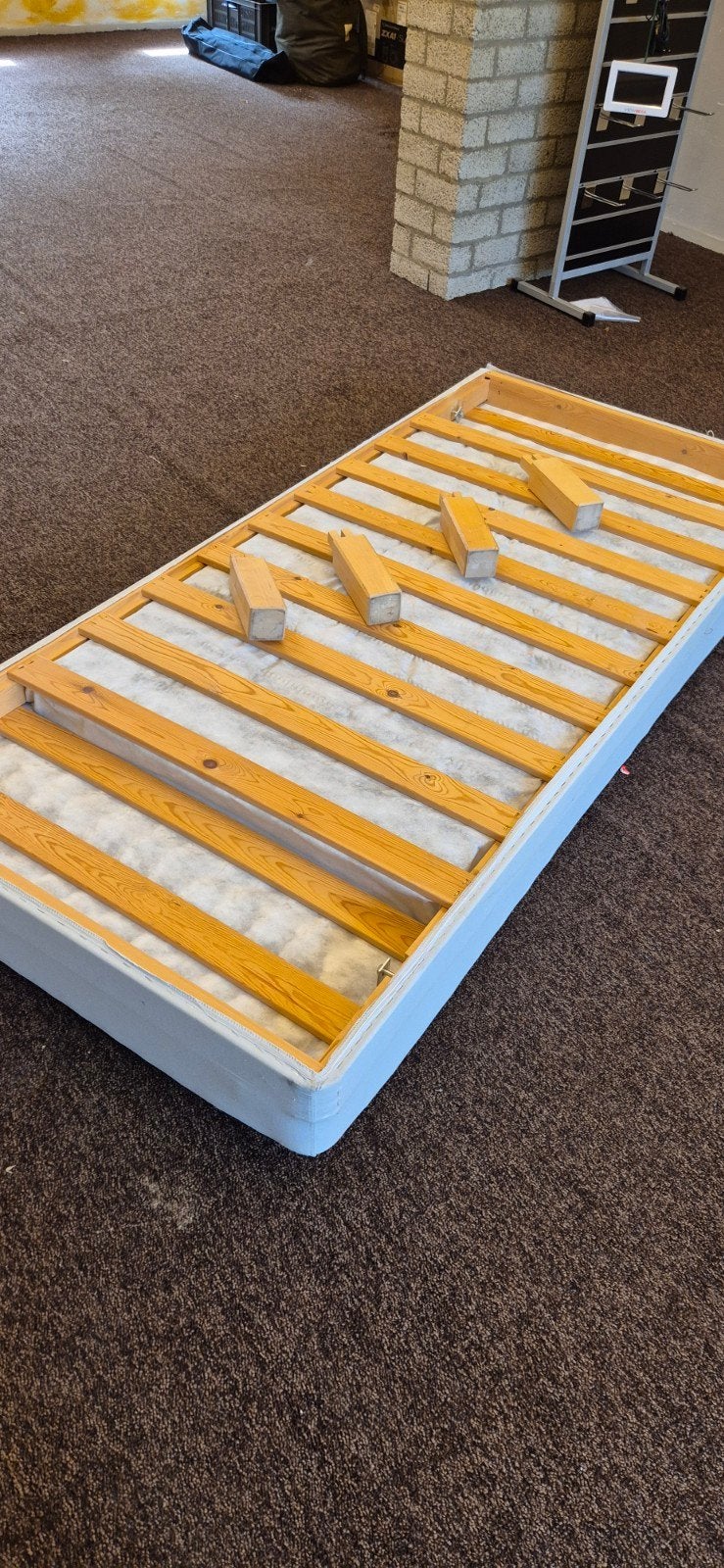 Boxspring 90x180 cm, Ophalen, Gebruikt, 90 cm, Eenpersoons