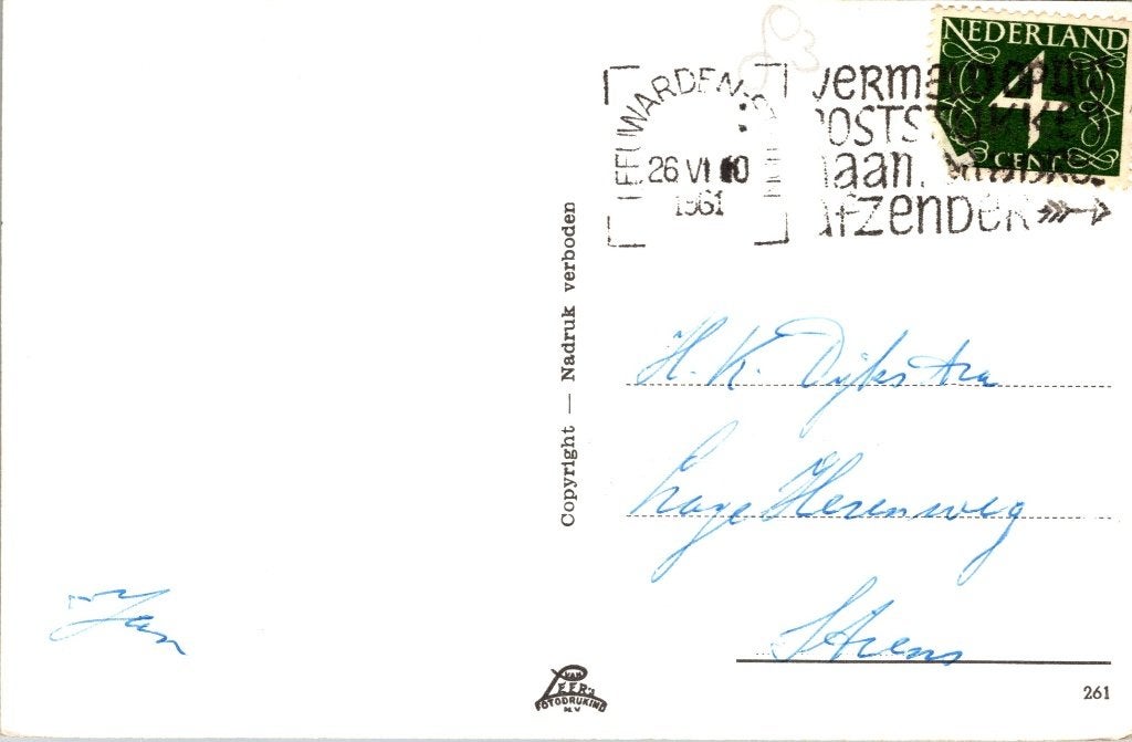 Vlieland - 12 oude ansichtkaarten, Verzamelen, Ansichtkaarten | Nederland, Verzenden, 1960 tot 1980, Gelopen, Waddeneilanden