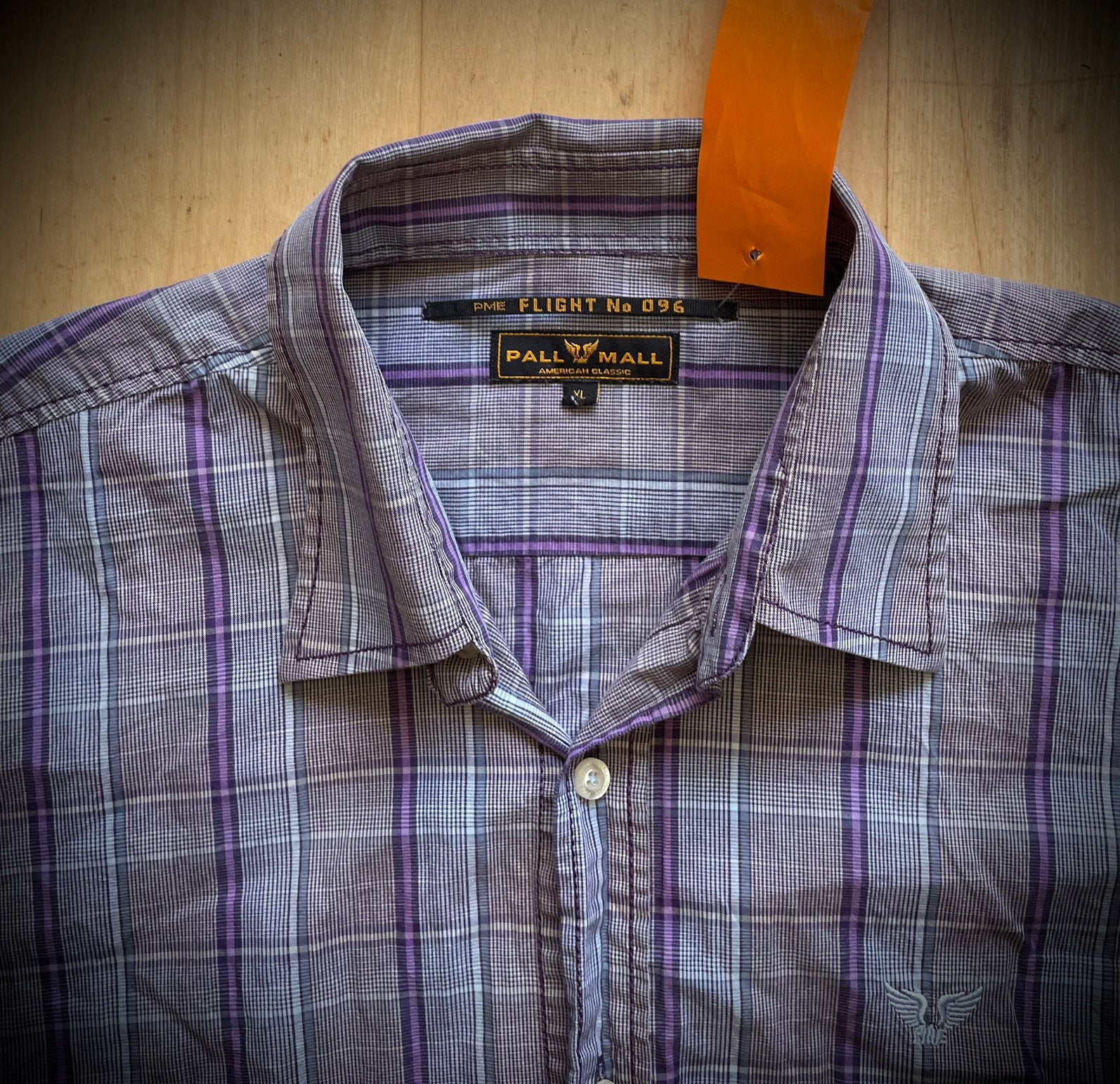 PME Legend Pall Mall overhemd shirt met mooie details XL, Ophalen of Verzenden, Zo goed als nieuw, Paars, Halswijdte 43/44 (XL)
