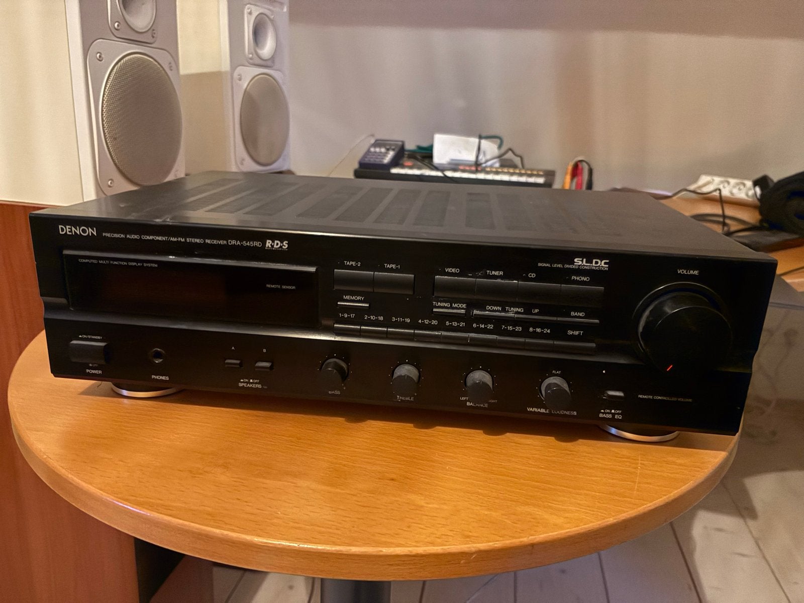 Denon DRA-545RD Receiver met Silverstone 220 speakers, Ophalen, Gebruikt, Denon, 60 tot 120 watt