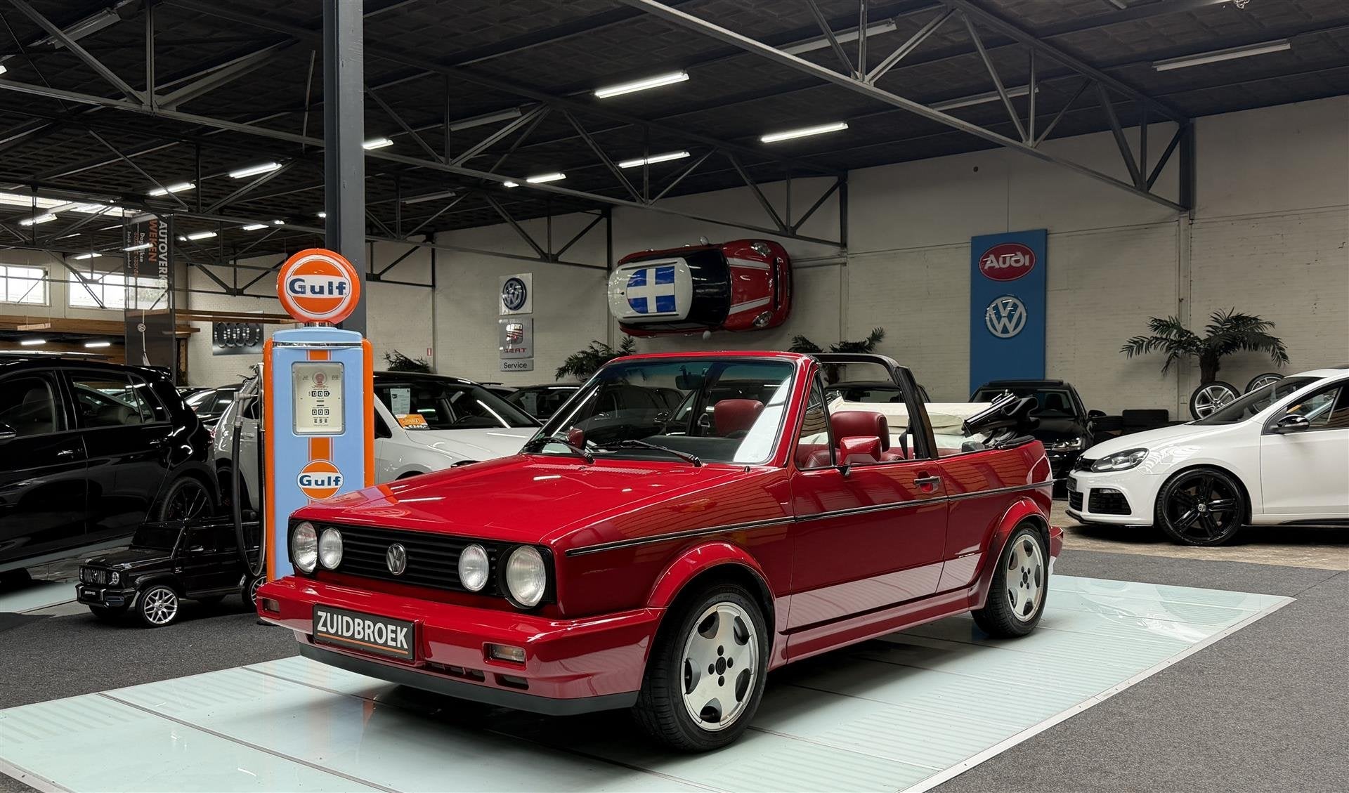 Volkswagen Golf 1.8 Quartett | Leer | Cabrio | Nette Staat |, Auto's, 95 pk, Volkswagen, Bedrijf, Handgeschakeld