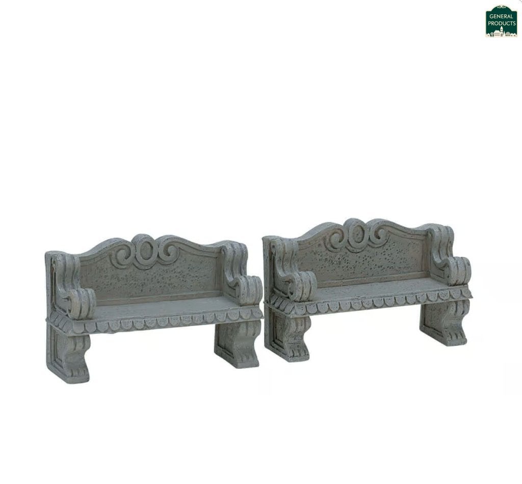 LEMAX | Stone Bench Set Of 2 74612, Diversen, Ophalen of Verzenden, Zo goed als nieuw