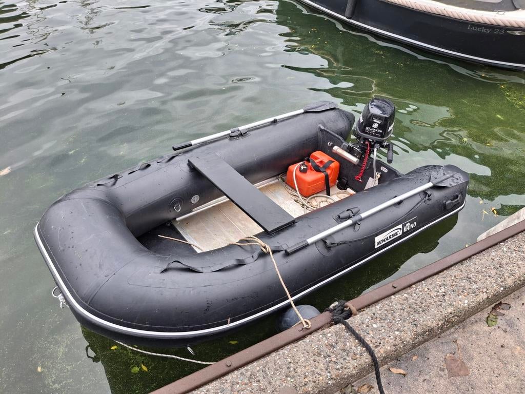 Nimarine Rhino 290 + buitenboordmotor, Aluminium, Zo goed als nieuw, Benzine, Minder dan 70 pk