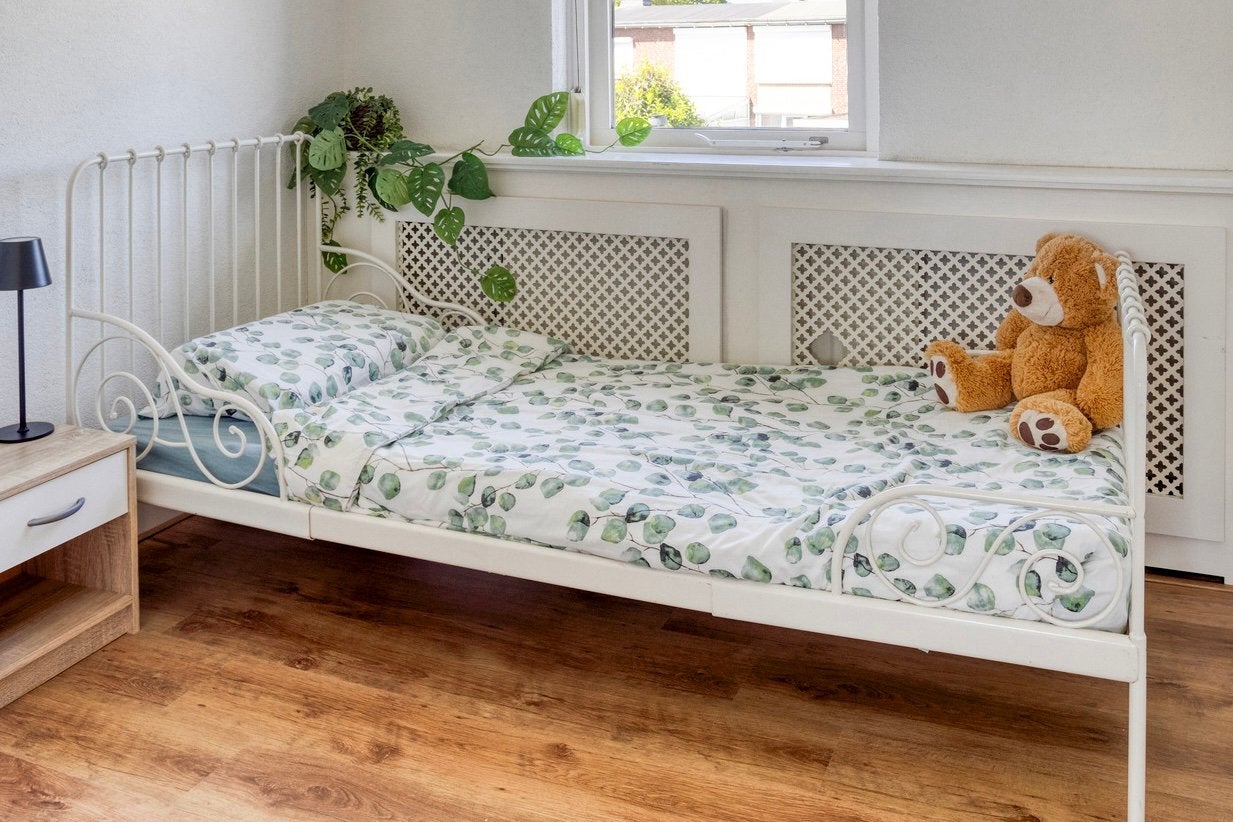 IKEA Minnen meegroeibed wit, Ophalen, Eenpersoons, Wit, Hout