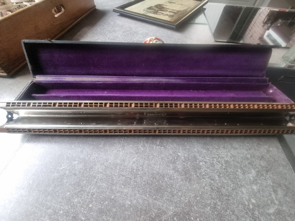 M. Hohner Akkoordmondharmonica -dubbelzijdig 60cm, Muziek en Instrumenten, Ophalen of Verzenden, Gebruikt, Overige typen
