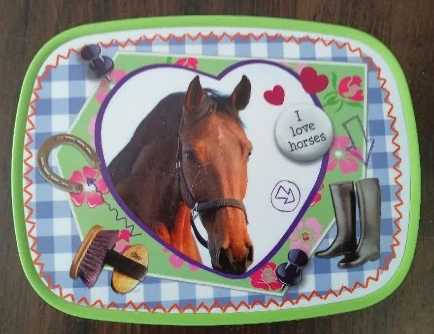Mepal Broodtrommel broodbox I love horses paardenspul, Ophalen of Verzenden, Zo goed als nieuw
