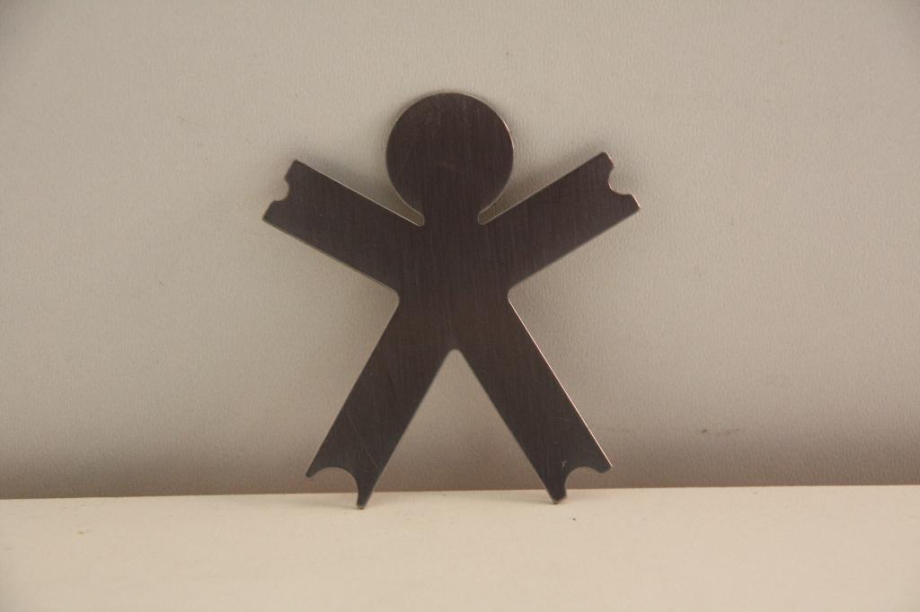 Alessi Girotondo mannetje RVS magneet., Huis en Inrichting, Keuken | Keukenbenodigdheden, Ophalen of Verzenden, Metaal, Zilver