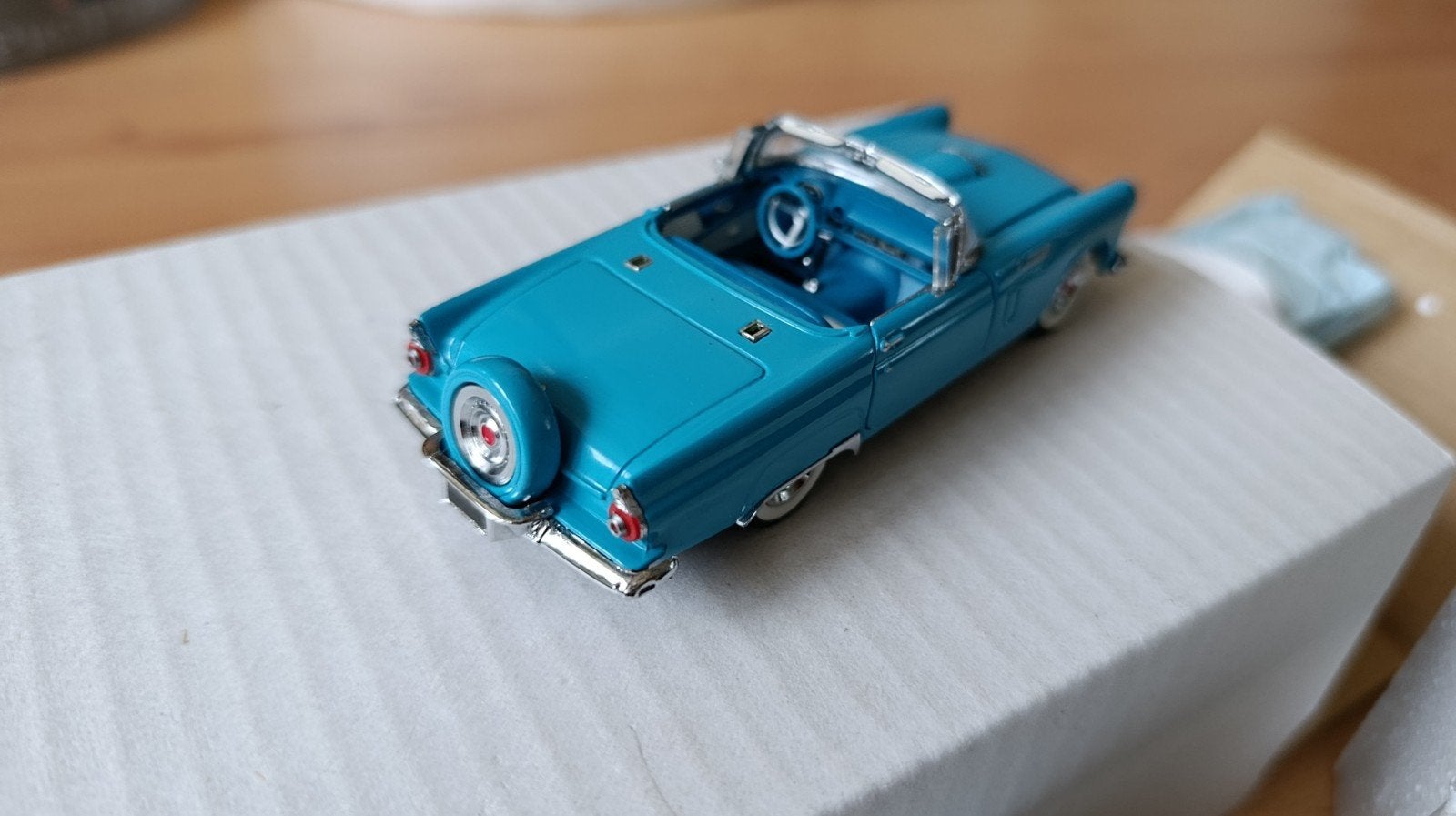 Ford Thunderbird 1957, Franklin Mint , met hardtop in ovp, Ophalen of Verzenden, Nieuw, Auto, Overige merken