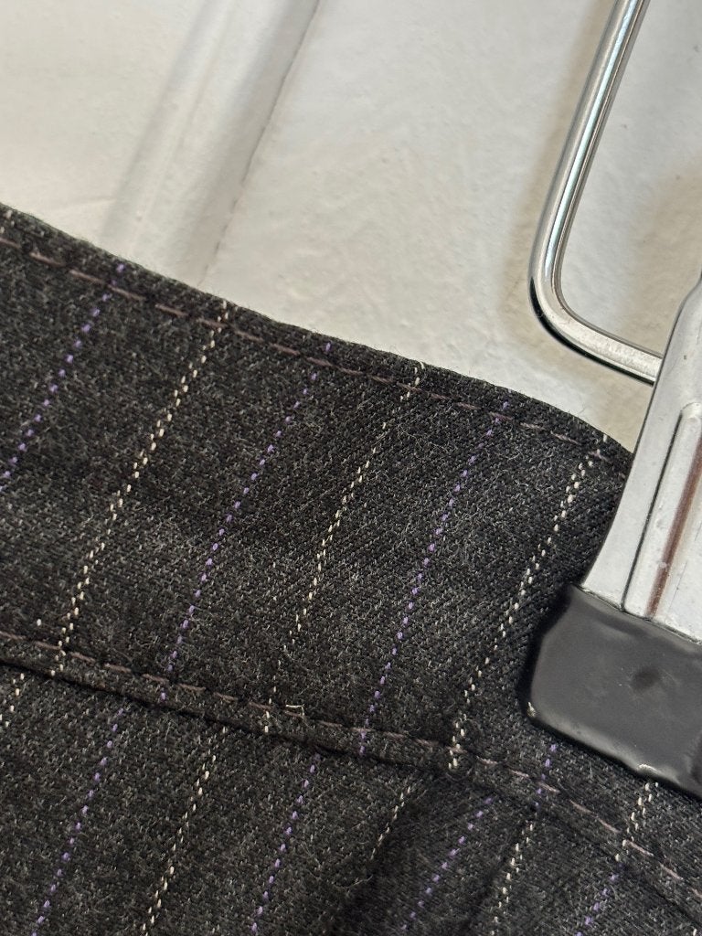 Zerres Grijze Paarse Pantalon met Zakenstreep 42, Maat 42/44 (L), Nieuw, Ophalen of Verzenden, Grijs