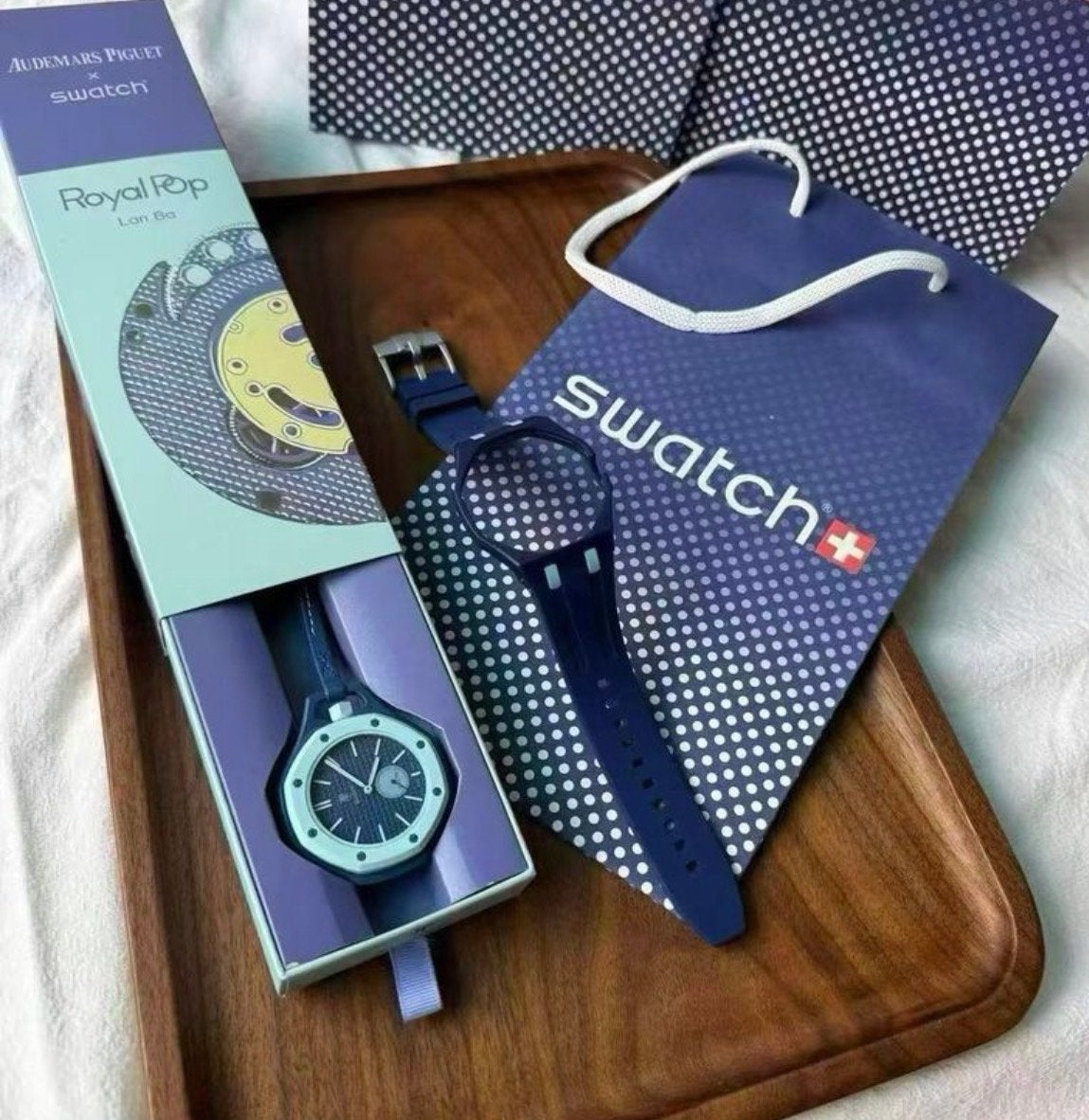 Audemars Piguet x Swatch Royal Pop Polshorloge *Gloednieuw*, Kunststof, Verzenden, Polshorloge, Swatch