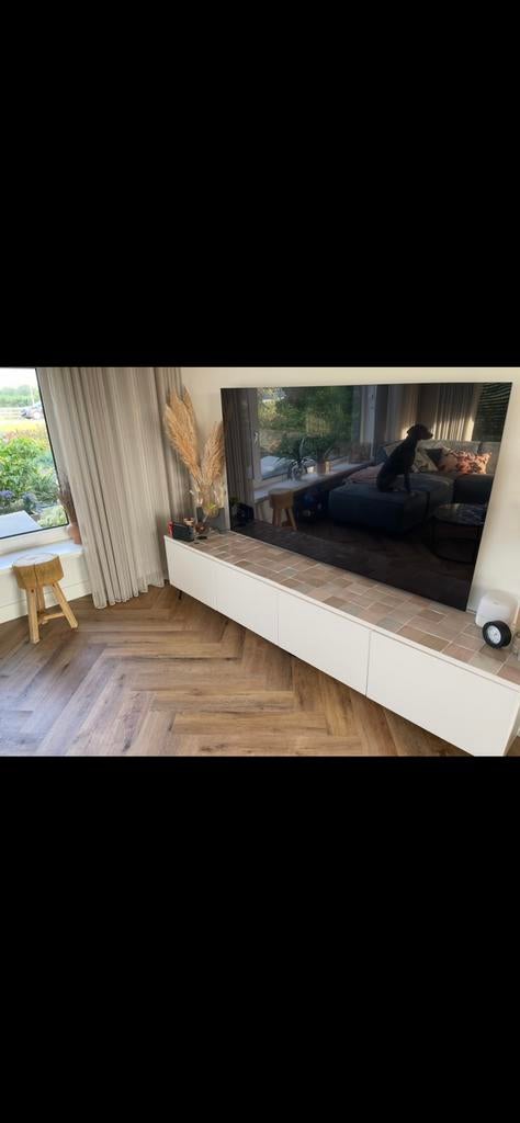 Tv meubel besta met zellige tegels, Ophalen, 25 tot 50 cm, 200 cm of meer, Minder dan 100 cm