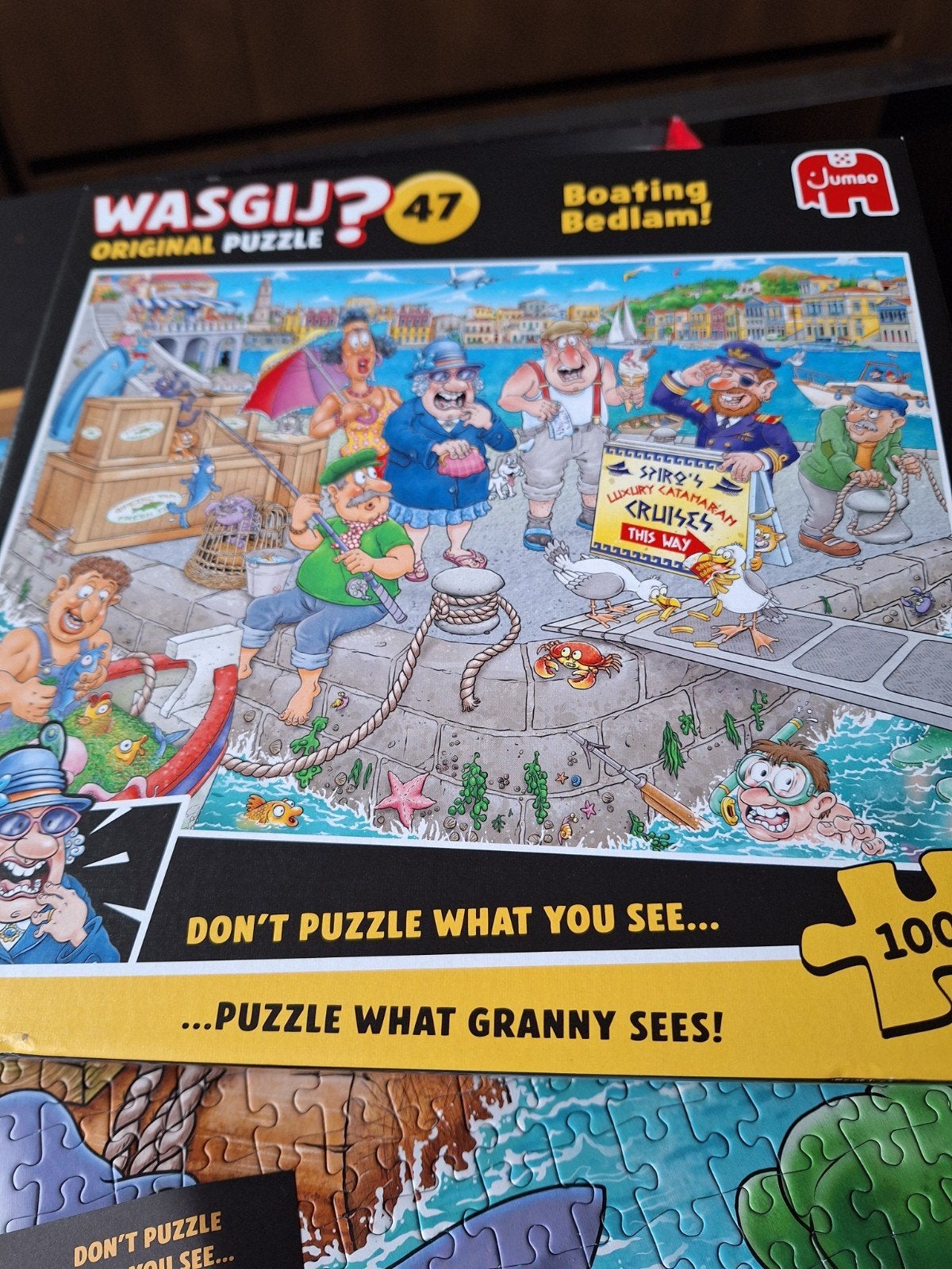 WasGij puzzel  47  Boating Bedlam!, Ophalen, 500 t/m 1500 stukjes, Zo goed als nieuw