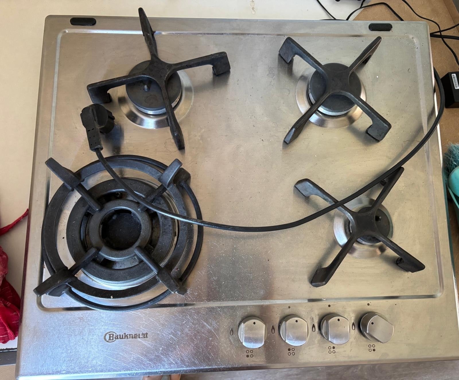 Bauknecht Gasfornuis - 4 Pitten - Gebruikt Dordrecht, Ophalen, Gebruikt, 60 cm of meer, 4 kookzones
