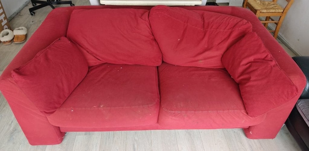 bank, gratis op te halen, Ophalen, Gebruikt, Minder dan 75 cm, Tweepersoons
