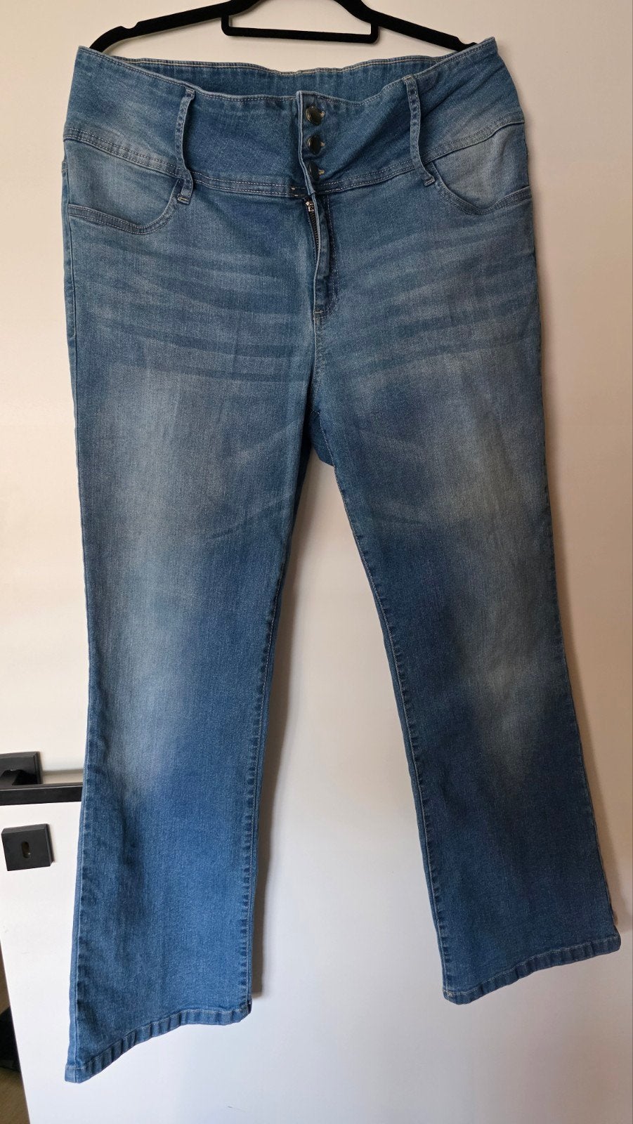 Rainbow Jeans Maat 46 - Comfortabele High-Waist Denim, Kleding | Dames, Spijkerbroeken en Jeans, Rainbow, Blauw, Overige jeansmaten
